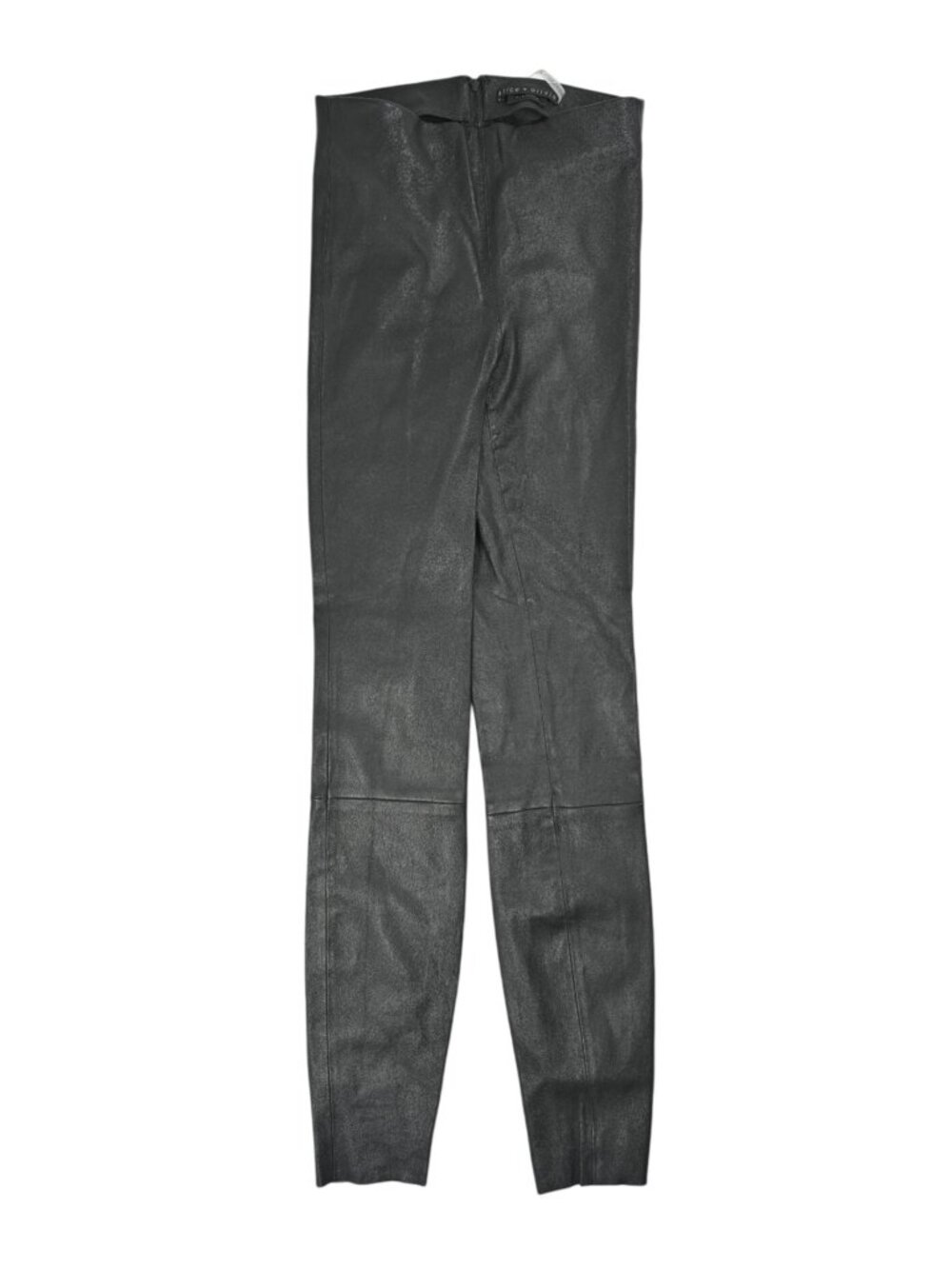 Alice & Olivia Skinny Pants in Black Leather